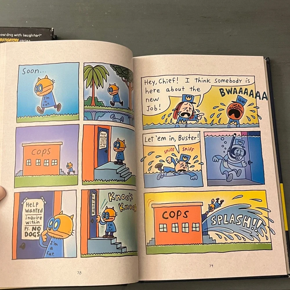 Dog Man #9 Grime and Punishment + Max Meow #3 Hardcover Book Bundle EUC